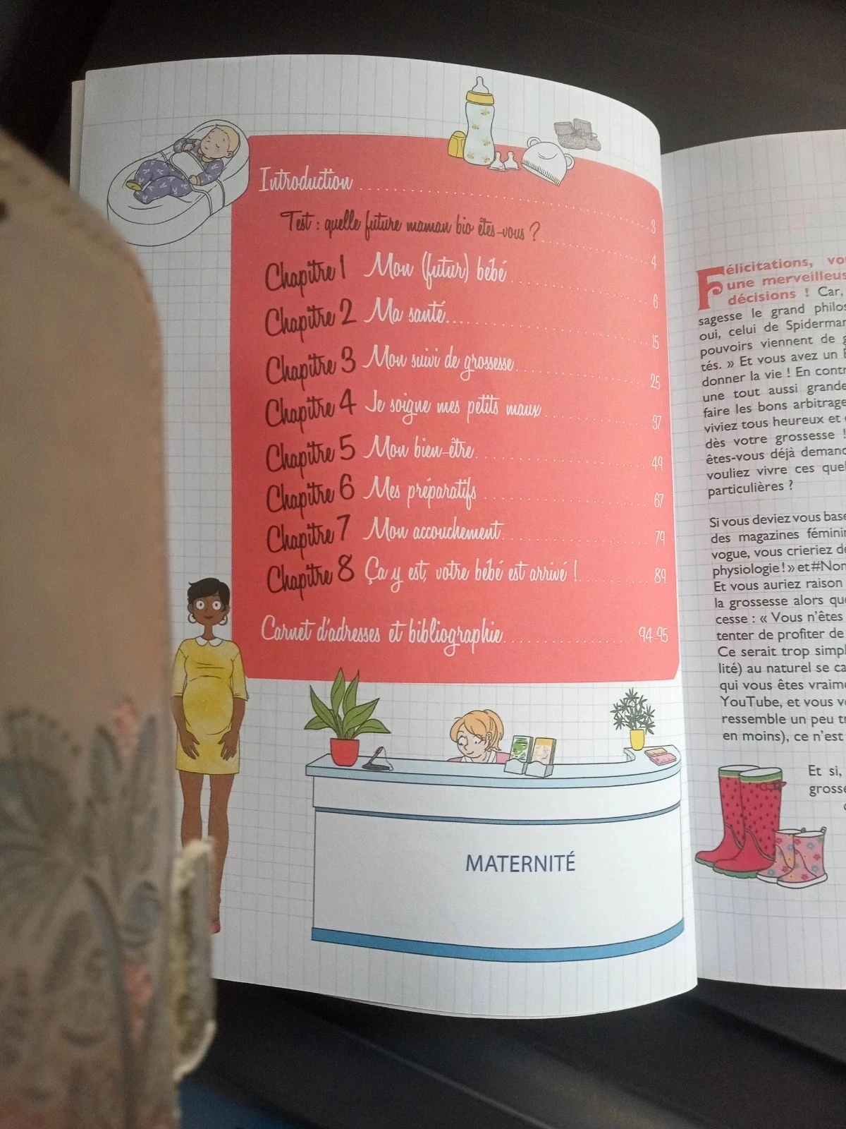 Libro "Mon p'tit cahier - Ma grossesse au naturel" - Véronique Deiller – photo 7